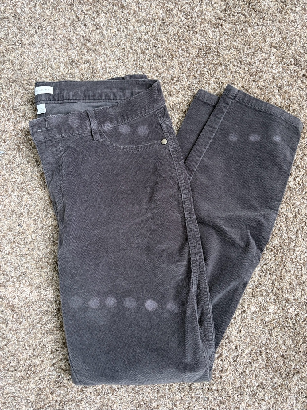 Women’s Charcoal Gray Corduroy Jeans
